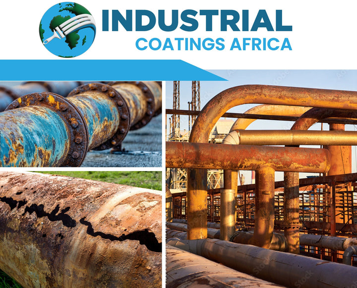 Cold galvanized zinc-rich coating stopping corrosion on steel