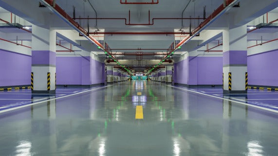 Polyur urethane floor coating in a commercial industrial building — coating systems