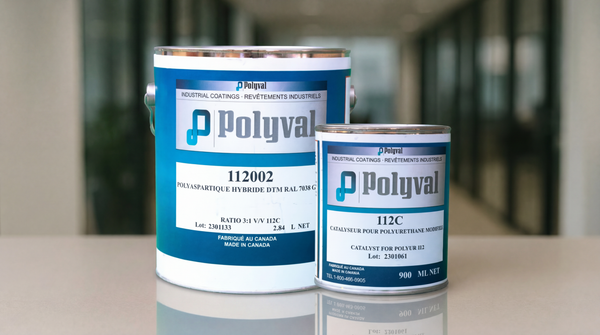 Polyur 112 DTM Polyaspartic, Anti-Corrosion, Chemical & Abrasion Resistant Industrial and Marine Paint (Base: 2.84L)