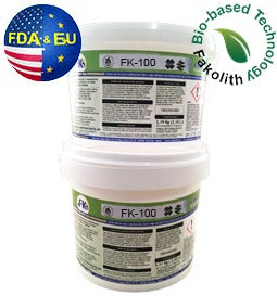 Fakolith FK-100 FoodGrade — water-based 1K/2K paint for concrete tanks, can shot