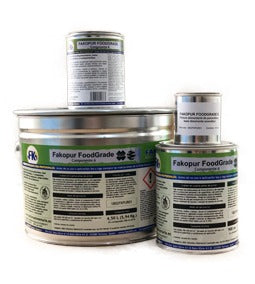 Fakolith FAKOPUR FoodGrade — heavy-duty 2K epoxy for food-contact tanks and pipes, can shot